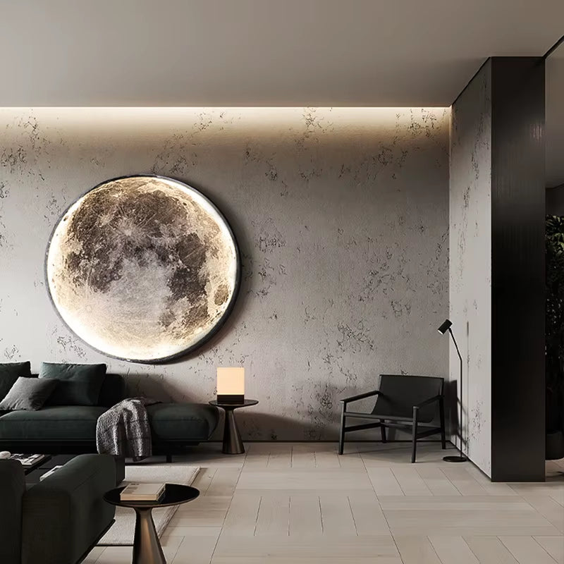 Modern LED Wall Lamp Moon Indoor Lighting for Bedroom Living Hall Room HOME Decoration Fixture Lights Decorate Lusters Lamps