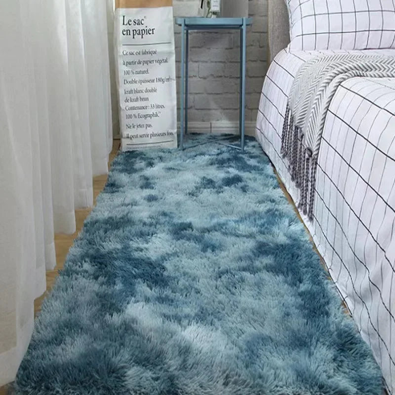 Gray Carpet for Living Room Plush Rug Bed Room Floor Fluffy Mats Anti-Slip Home Decor Rugs Soft Velvet Carpets Kids Room Blanket