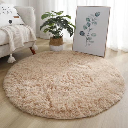 Super Soft Plush round Rug Mat Fluffy White Carpets for Living Room Home Decor Bedroom Kid Room Decoration Salon Thick Pile Rug